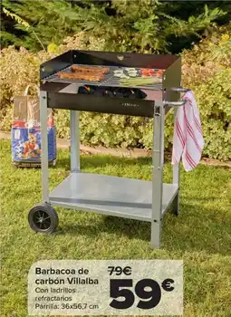 Carrefour Barbacoa de carbón Villalba oferta