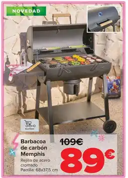 Carrefour Barbacoa de carbón Memphis oferta