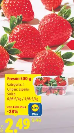 Lidl Fresón oferta