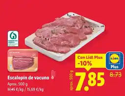 Lidl Escalopín de vacuno oferta