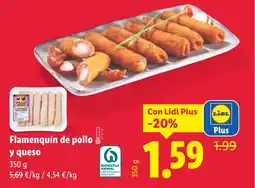 Lidl Flamenquín de pollo y queso oferta