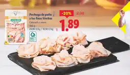 Lidl Pechuga de pollo a las finas hierbas oferta
