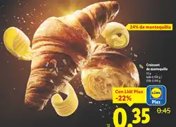 Lidl Croissant de mantequilla oferta