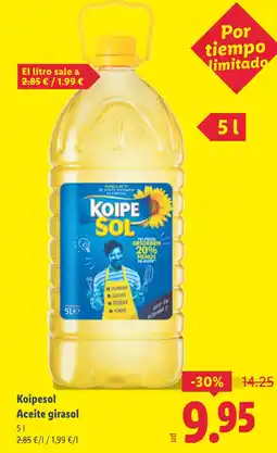 Lidl KOIPESOL Aceite girasol oferta