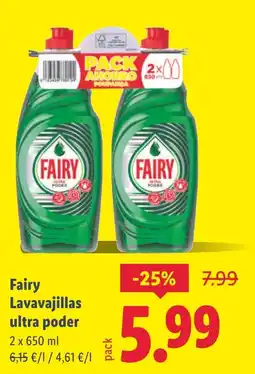 Lidl FAIRY Lavavajillas ultra poder oferta