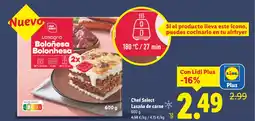 Lidl Chef Select Lasaña de carne oferta