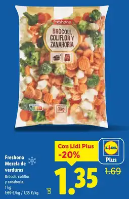 Lidl FRESHONA Mezcla de verduras oferta