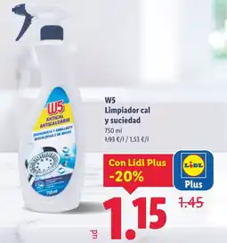 Lidl W5 Limpiador cal y suciedad oferta