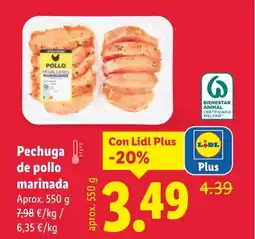 Lidl Pechuga de pollo marinada oferta