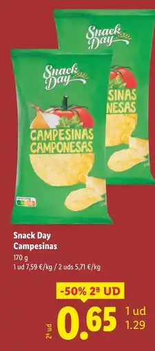 Lidl SNACK DAY Campesinas oferta