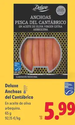 Lidl DELUXE Anchoas del Cantábrico oferta