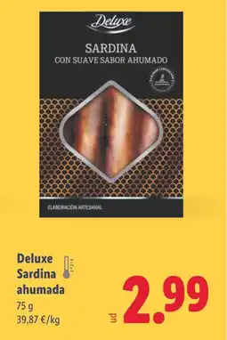 Lidl DELUXE Sardina ahumada oferta