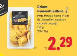 Lidl DELUXE Panzerotti relleno oferta