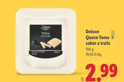 Lidl DELUXE Queso Toma sabor a trufa oferta