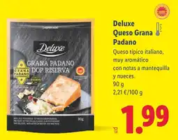 Lidl DELUXE Queso Grana Padano oferta