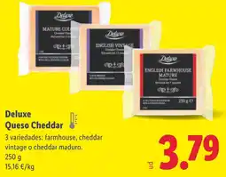Lidl DELUXE Queso Cheddar oferta