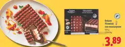 Lidl DELUXE Tiramisú con mascarpone oferta