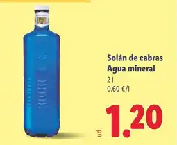 Lidl Solán de cabras Agua mineral oferta