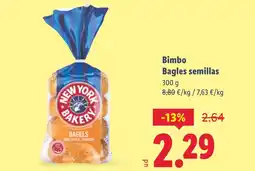 Lidl BIMBO Bagles semillas oferta