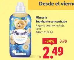 Lidl MIMOSIN Suavizante concentrado oferta