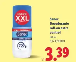 Lidl SANEX Desodorante roll-on extra control oferta
