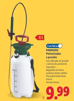 Lidl PARKSIDE Pulverizador a presión oferta