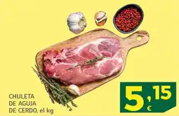 HiperDino Chuleta de aguja de cerdo oferta