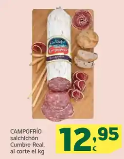 HiperDino CAMPOFRÍO salchichón Cumbre Real oferta