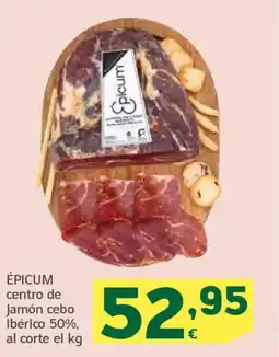 HiperDino ÉPICUM centro de jamón cebo ibérico 50% oferta