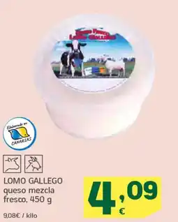HiperDino LOMO GALLEGO queso mezcla fresco oferta