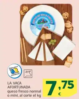 HiperDino LA VACA AFORTUNADA queso fresco normal o mini oferta