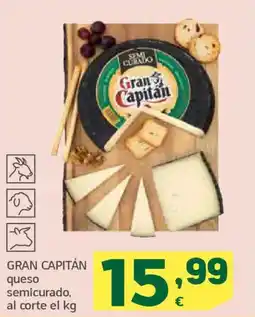 HiperDino GRAN CAPITÁN queso semicurado oferta