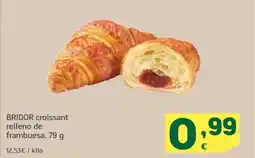 HiperDino BRIDOR croissant relleno de frambuesa oferta