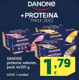 HiperDino DANONE proteína sabores, oferta