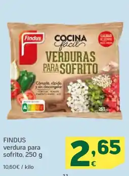 HiperDino FINDUS verdura para sofrito oferta