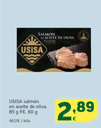 HiperDino USISA salmón en aceite de oliva oferta