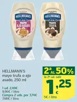HiperDino HELLMANN'S mayo trufa o ajo asado oferta