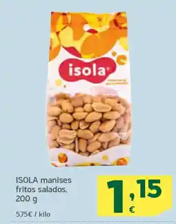 HiperDino ISOLA manises fritos salados oferta