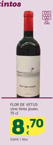 HiperDino FLOR DE VETUS vino tinto joven oferta