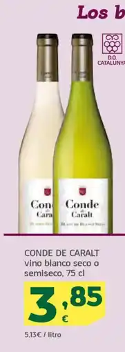 HiperDino CONDE DE CARALT vino blanco seco o semiseco oferta