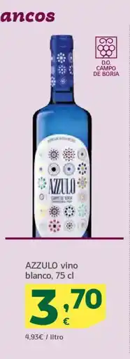 HiperDino AZZULO vino blanco oferta