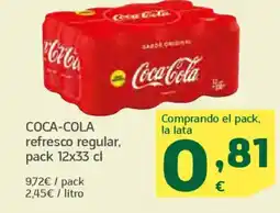 HiperDino COCA-COLA refresco regular oferta