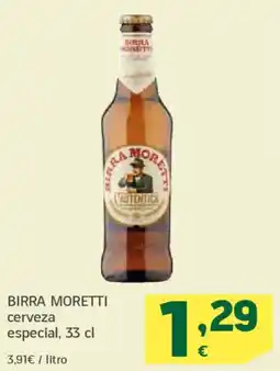 HiperDino BIRRA MORETTI cerveza especial oferta