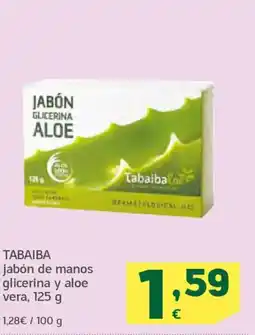 HiperDino TABAIBA jabón de manos glicerina y aloe vera oferta