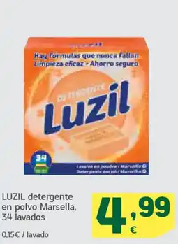 HiperDino LUZIL detergente en polvo Marsella, 34 lavados oferta