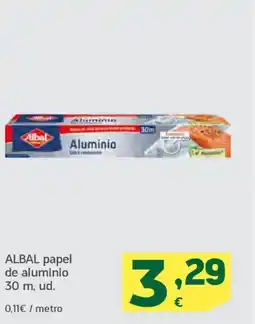 HiperDino ALBAL papel de aluminio 30 m oferta