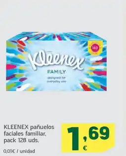 HiperDino KLEENEX pañuelos faciales familiar, oferta