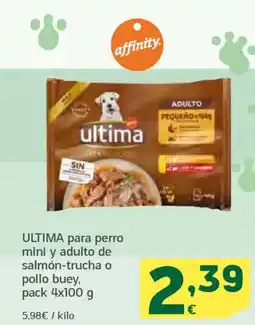 HiperDino ULTIMA para perro mini y adulto de salmón-trucha o pollo buey oferta
