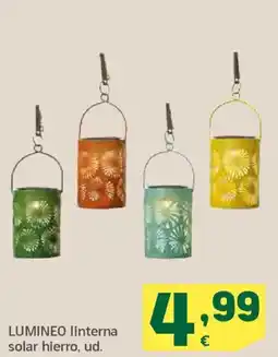 HiperDino LUMINEO linterna solar hierro oferta