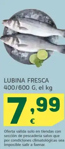 HiperDino Lubina fresca oferta